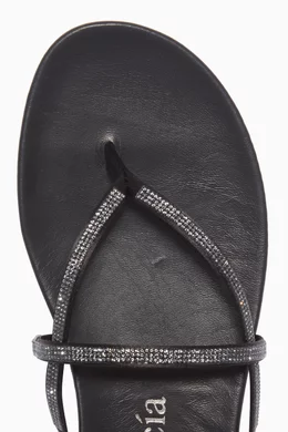 Buy Pedro Garcia Black Black Swarovski Giulia Sandals for Women Online Ounass Kuwait