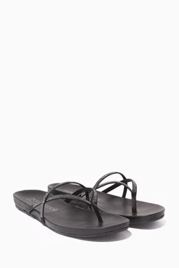 Buy Pedro Garcia Black Black Swarovski Giulia Sandals for Women Online Ounass Kuwait