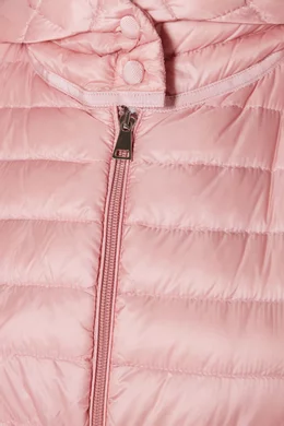 Buy Moncler Pink Barbel Quilted Hooded Coat for Women Online Ounass Kuwait