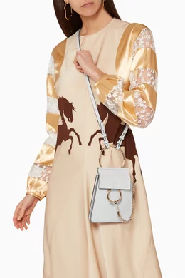 Buy Chloe Blue Faye Small Bracelet Bag for Women Online Ounass Kuwait