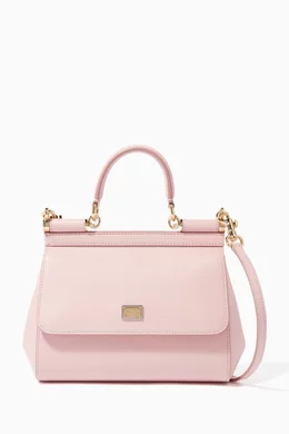 Buy Dolce Gabbana Pink Light-Pink Small Dauphine Leather Miss