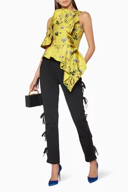 Self portrait yellow top sale