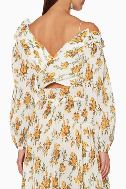 Buy Zimmermann Multicolour Tangerine-Vine Floral Golden Surfer Bodice for  Women Online | Ounass Kuwait