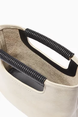 Buy Simon Miller Grey Pearl-Grey Mini Birch Nubuck Tote Bag