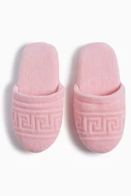 Pink Versace Slippers Buy Versace Home Pink Light-Pink Greca Key