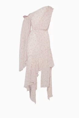 Buy Acler Pink Light Pink Aurora Draped Pleated Dress for Women Online Ounass Kuwait