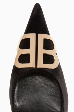 Balenciaga bb velvet pumps hotsell