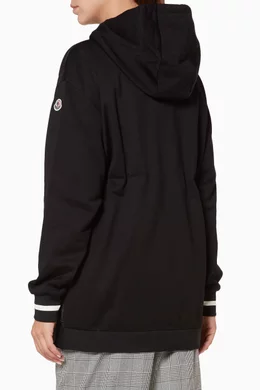 Buy Moncler Black Black Maglia Hooded Cardigan for Women Online