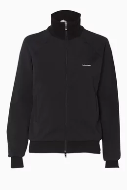 Buy Balenciaga Black Black Logo Track Jacket for Women Online Ounass Kuwait