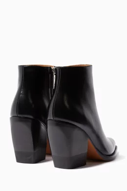 Buy Chloé Black Black Wrinkled Leather Boots for Women Online