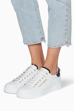 Buy Dolce Gabbana Black White Black Pearl-Detail Portofino