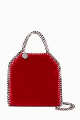 Buy Stella McCartney Red Red Tiny Falabella Velvet Cross Body Bag for Women Online Ounass Kuwait