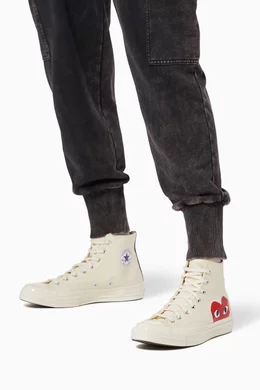Buy Comme des Garçons PLAY White x Converse Chuck 70 High Top