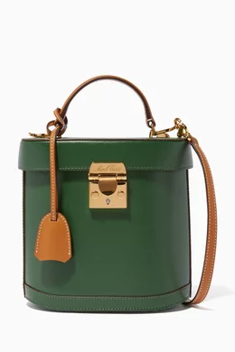 Buy Mark Cross Green Dark Green Benchley Top Handle Bag for Women Online Ounass Kuwait