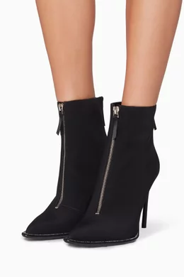Buy Alexander Wang Black Black Eri Nylon Diamonte Boots for
