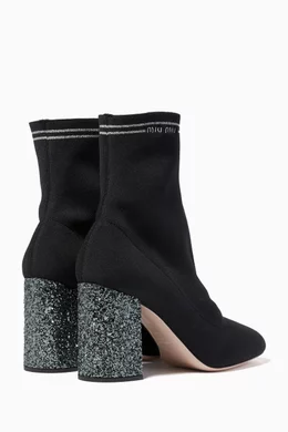 Miu miu glitter boots store