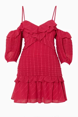 Buy La Maison Talulah Pink Fuchsia Pastiche Mini Dress for Women Online Ounass Kuwait