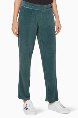 Buy Champion Green Green Velour Track Pants for Women Online Ounass Kuwait