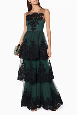marchesa notte emerald green dress Green Satin Long Prom Dress, Elegant A-Line Short Sleeve Formal Evenin