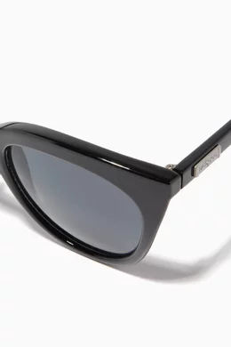 Buy Le Specs Black Black Halfmoon Magic Sunglasses for Women