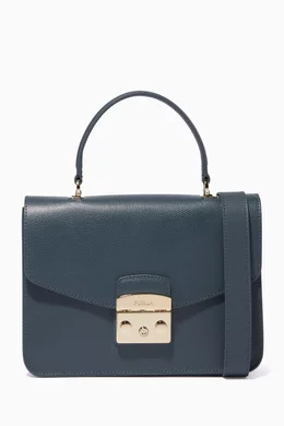 Buy Furla Blue Ardesia Grey Metropolis Top Handle Bag for Women Online Ounass Kuwait
