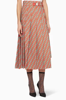 Fendi orange skirt outlet