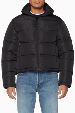Balenciaga Cropped Puffer Jacket Men Buy Balenciaga Black Black Quilted  Down Jacket For Men Online