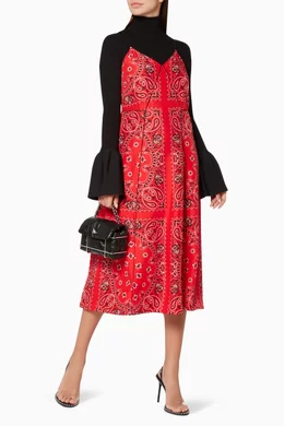 Buy Alexander Wang Red Red Bandana Print Slip Dress for Women Online Ounass Kuwait