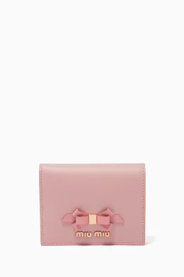 Buy Miu Miu Pink Light-Pink Ribbon Wallet for Women Online