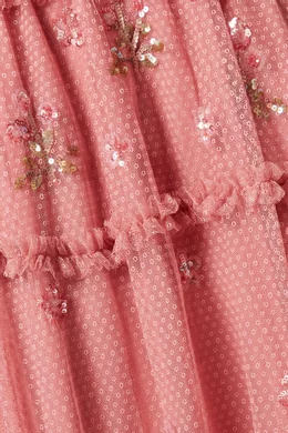 Needle and thread carnation sequin gown clearance