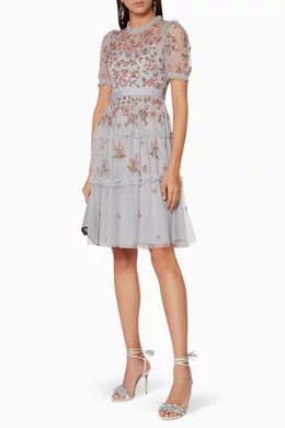 Carnation sequin dress needle and thread top