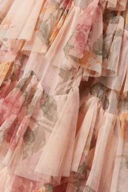 Venetian rose tulle gown hotsell