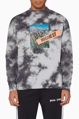 Buy Palm Angels Grey Grey Yosemite Sweatshirt for Men Online