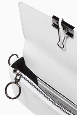 Buy Off-White White White Binder Clip Mini Bag for Women Online