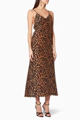 Miu miu leopard dress hot sale