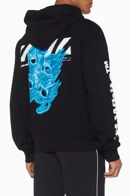 Off white diagonal skulls hoodie discount