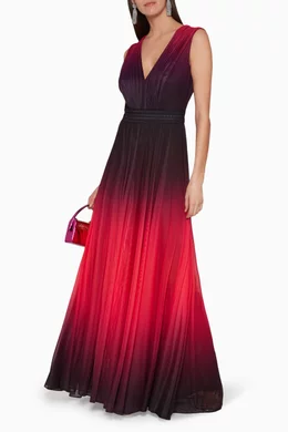 Buy Tadashi Shoji Pink Ombre Gown for Women Online Ounass Kuwait