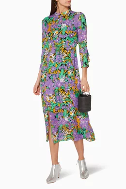 Whistles simone floral dress discount