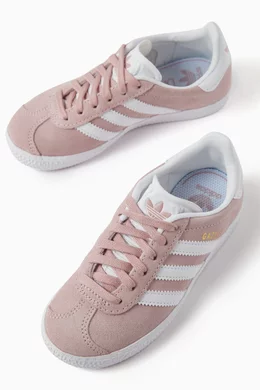 Buy adidas Pink Gazelle Shoes in Suede for Girls Online | Ounass Kuwait