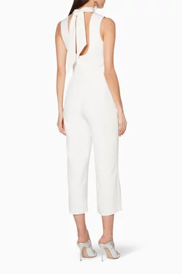 Buy Club Monaco White High Neck Symone Jumpsuit for Women Online Ounass Kuwait