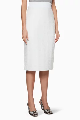 Fendi white pencil skirt shop