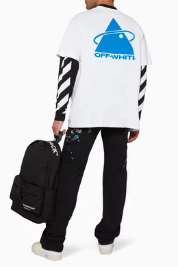 Buy Off-White White Triangle Planet T-Shirt for Men Online