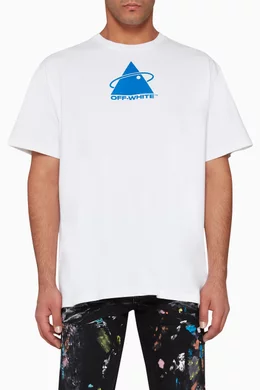 Buy Off-White White Triangle Planet T-Shirt for Men Online