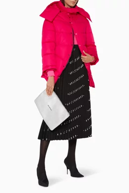 Buy Balenciaga Red New Swing Puffer Jacket for Women Online