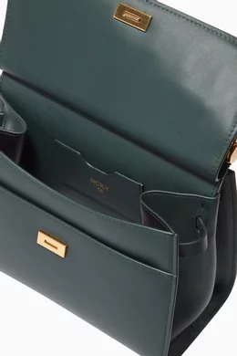 Buy Dolce Gabbana Green Sicily 58 Small Calfskin Bag for Women