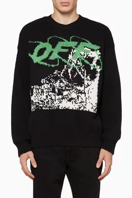 Buy Off-White Black Ruined Factory Sweater for Men Online Ounass