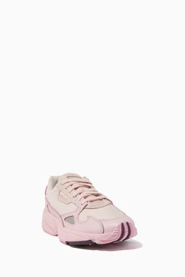 Buy adidas Pink Falcon Leather Mesh Runner Shoes for Women