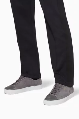 Buy Axel Arigato Grey Cap-Toe Suede Sneakers for Men Online