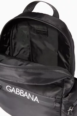 Buy Dolce Gabbana Black D&G Logo Backpack for Boys Online