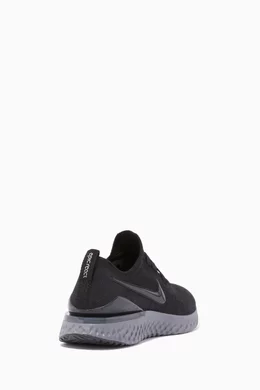 Buy Nike Black Epic React Flyknit Sneakers for Women Online